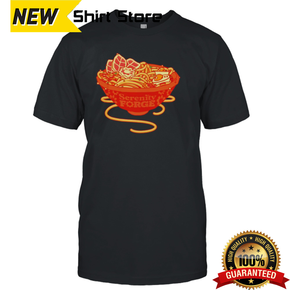 Serenity forge 10th anniversary ramen noodles shirt