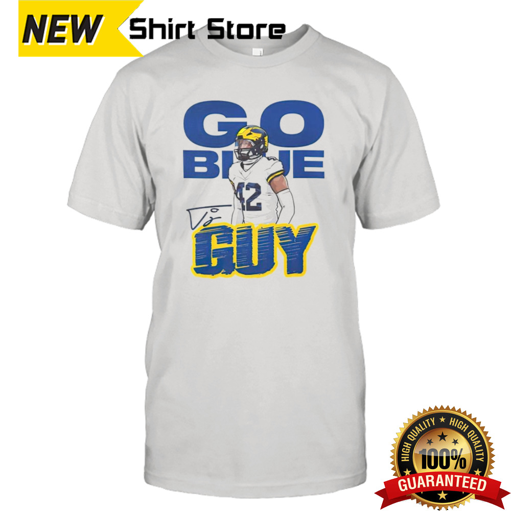 Tj Guy go blue shirt