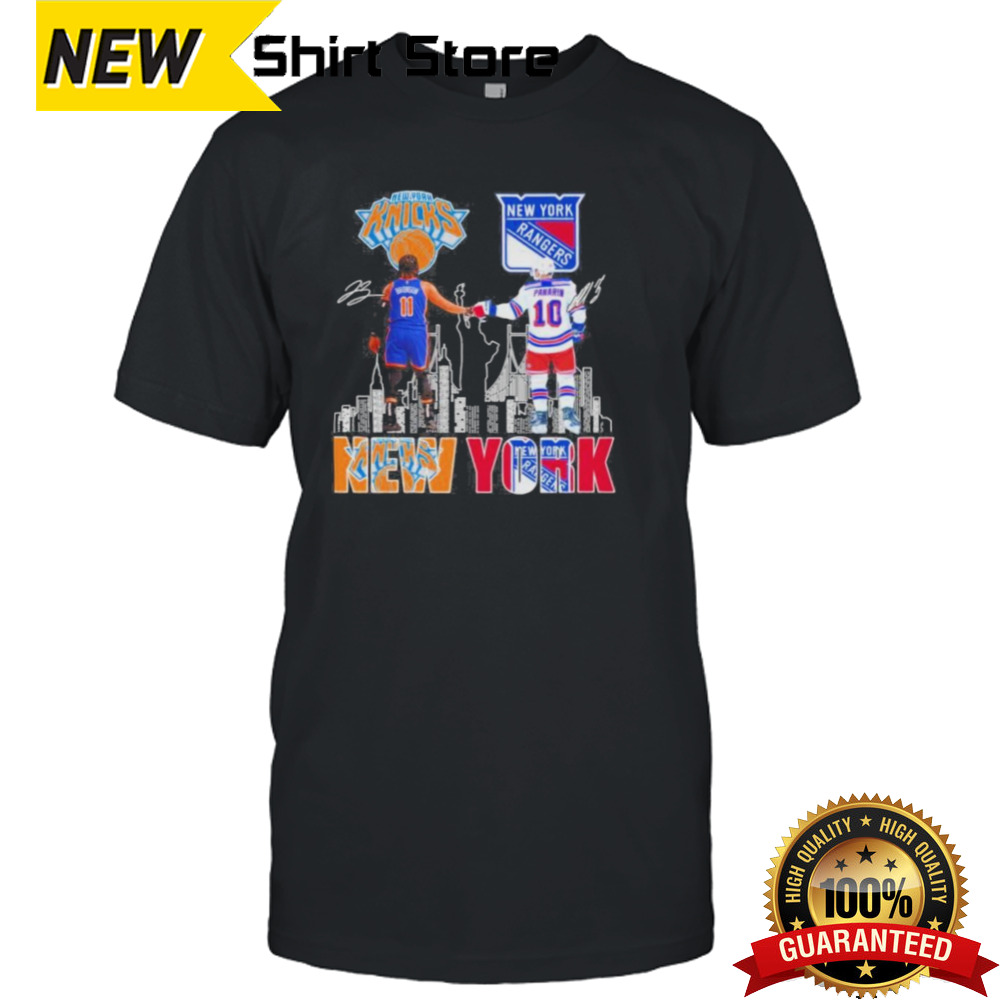 New York Rangers Artemi Panarin Jalen Brunson New York Knicks The Legends T-Shirt