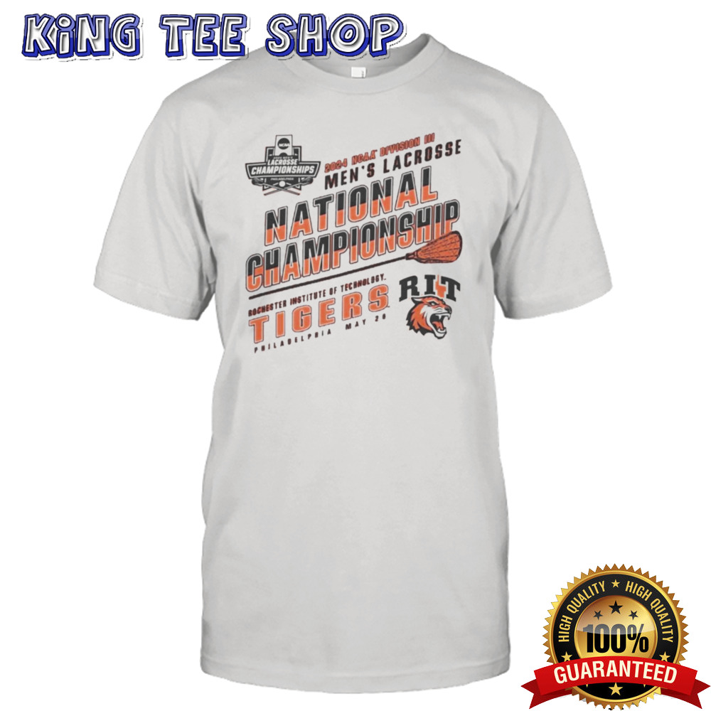 RIT Tigers 2024 NCAA Division III Men’s Lacrosse Championship Shirt