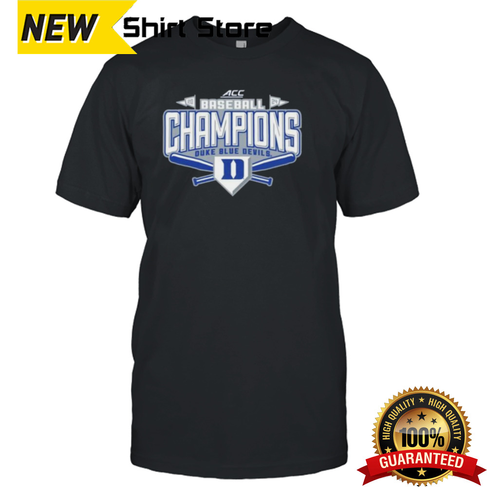 Duke Blue Devils ACC 2024 Baseball Champions Locker Room Tee shirt