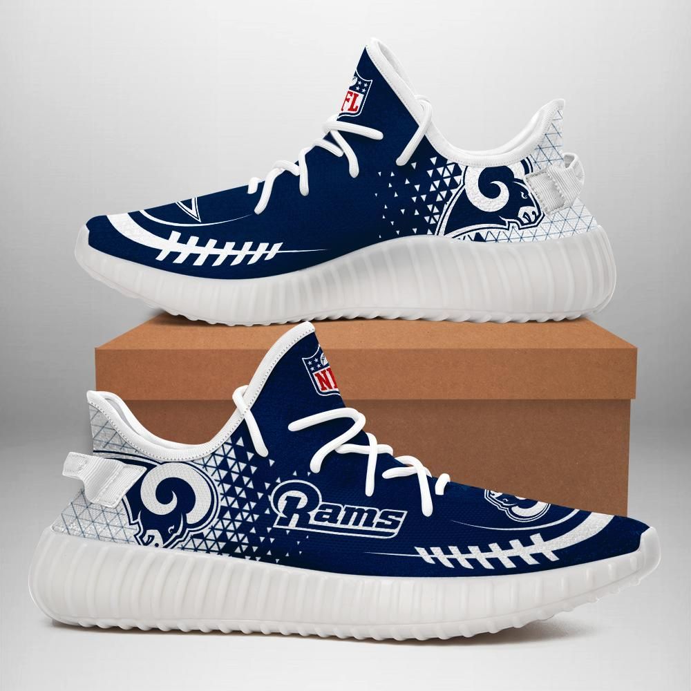 Los Angeles Rams Custom Shoes Sport Sneakers Los Angeles Rams Yeezy Boost