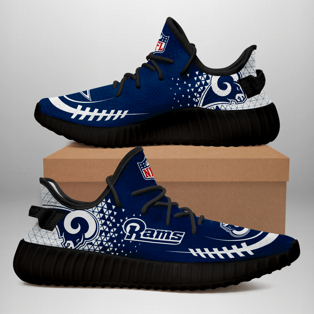 Los Angeles Rams Unisex Sneaker Football Custom Shoes Los Angeles Rams Yeezy Boost - Yeezy Shoes