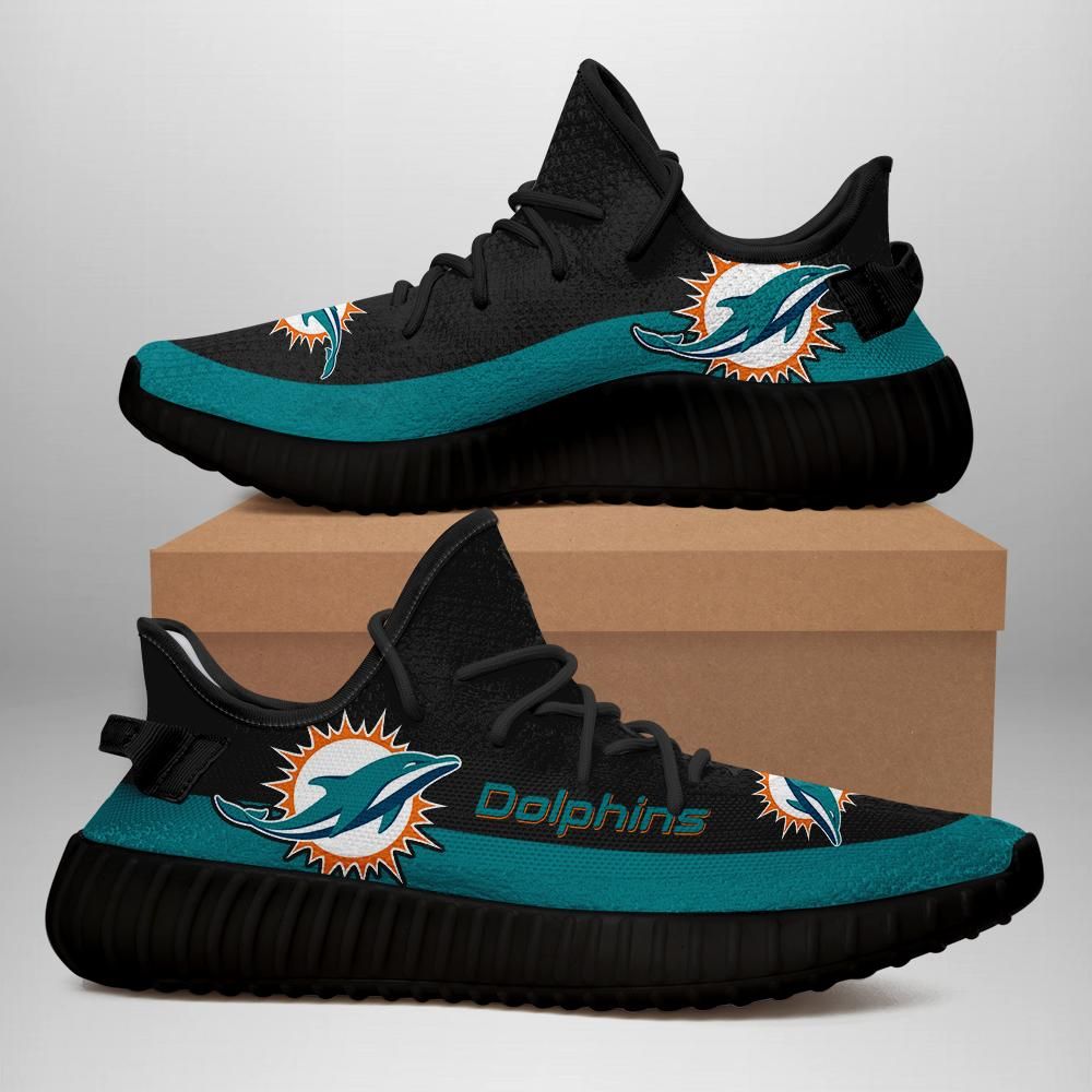 Miami Dolphins Unisex Sneaker Football Custom Shoes Miami Dolphins Yeezy Boost - Yeezy Shoes