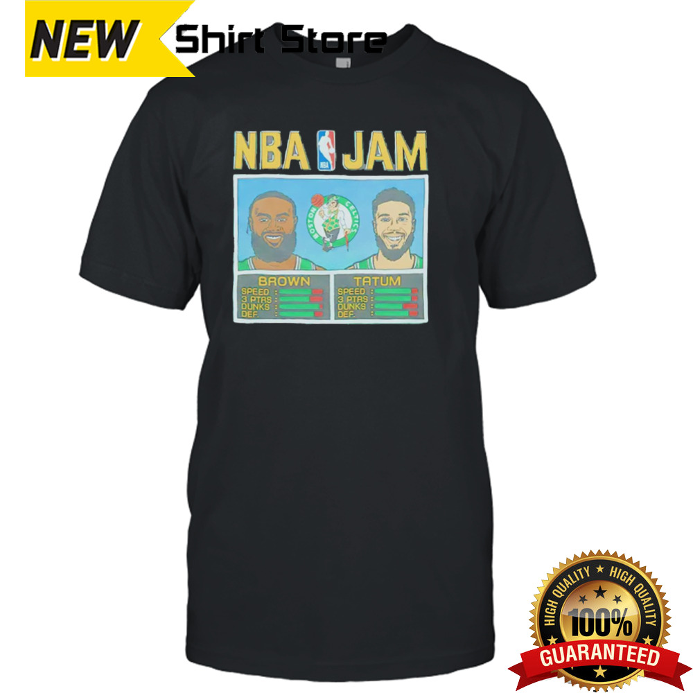 NBA Jam Jaylen Brown Jayson Tatum Boston Celtics shirt