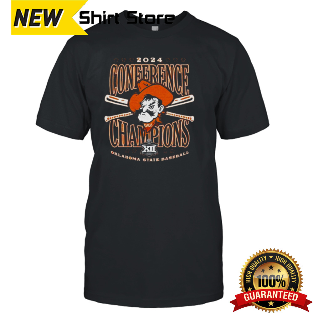 Official OSU Baseball Big 12 Champions 2024 Tee Shirt