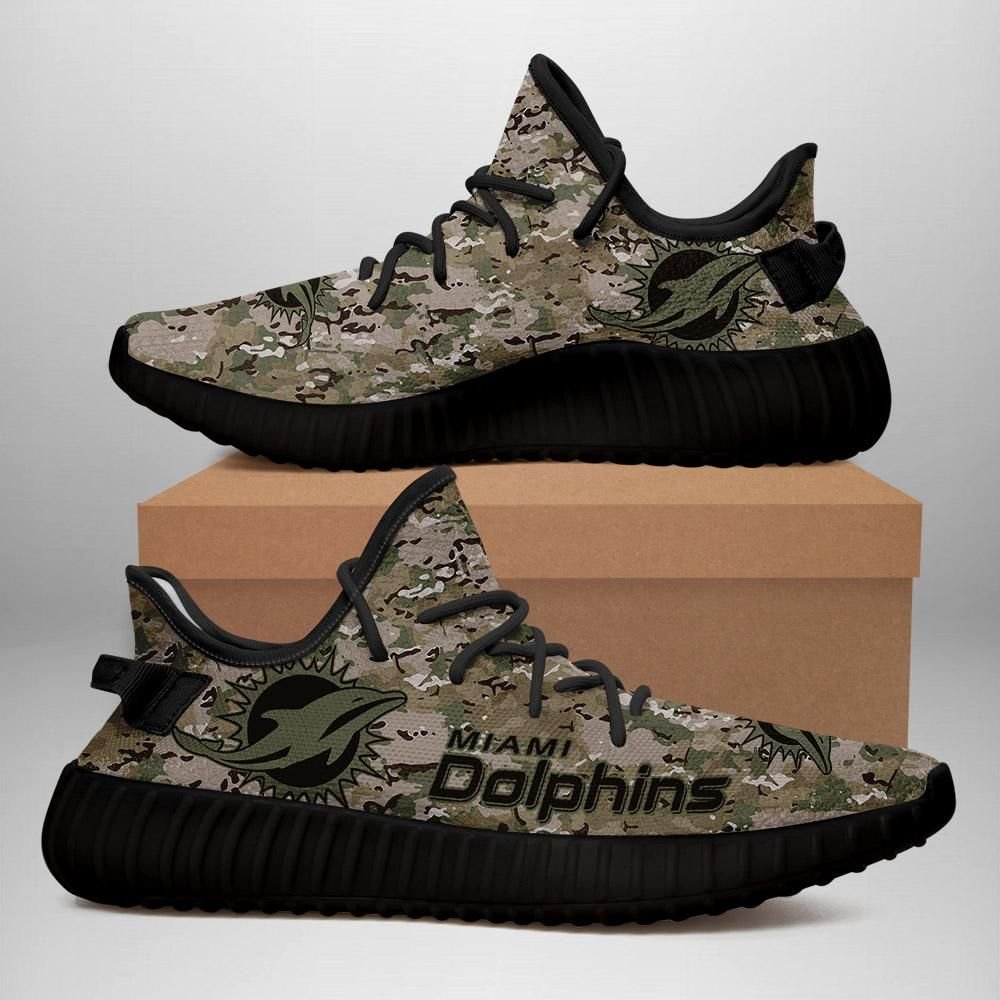 Miami Dolphins Us Military Camouflage Unisex Sneaker Football - Yeezy Shoes