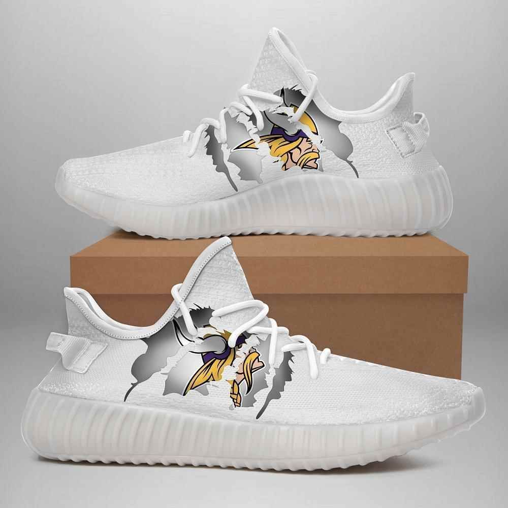 Minnesota Vikings Yeezy Boost Shoes Sport Sneakers - Yeezy Shoes