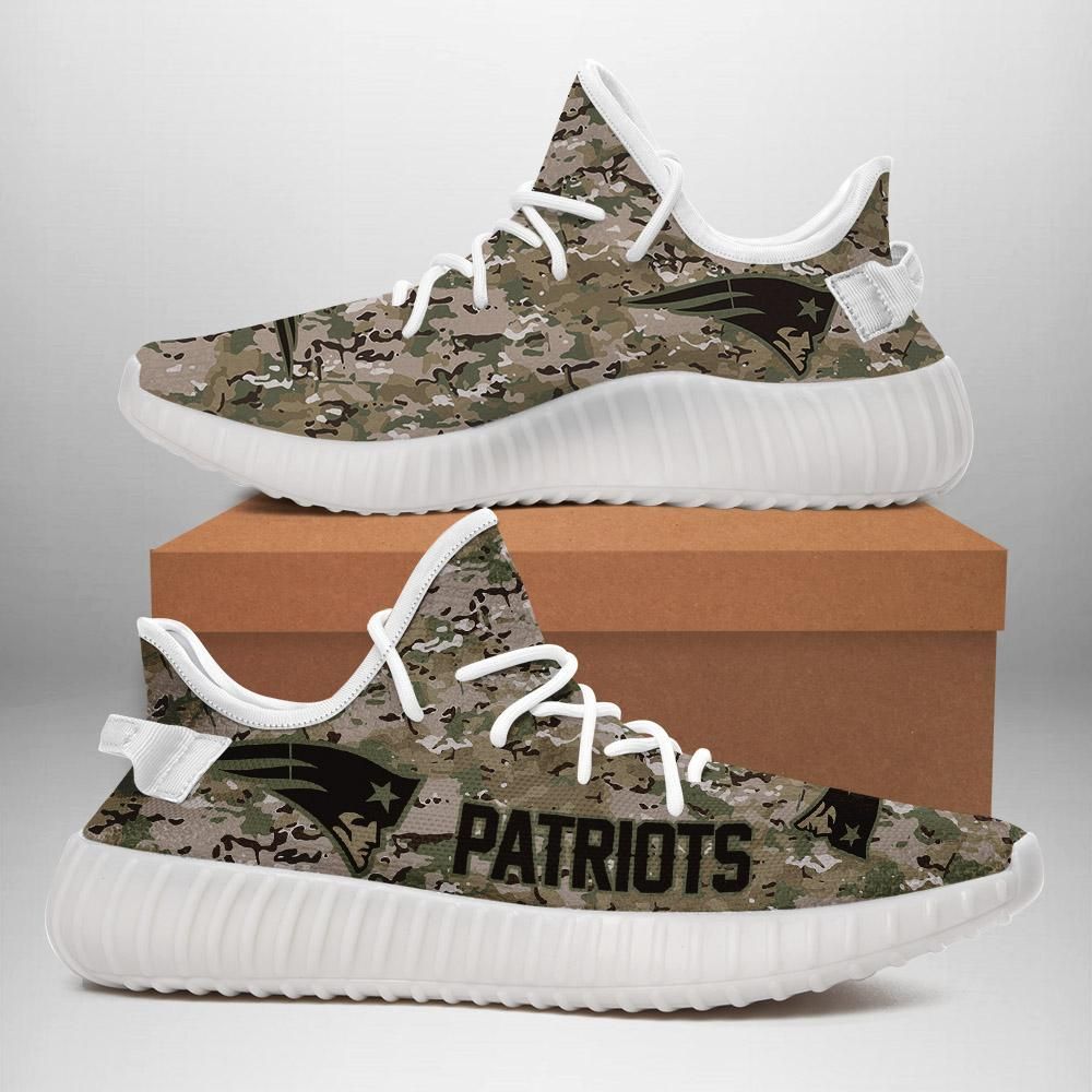 New England Patriots Us Military Camouflage Sport Sneakers New England Patriots - Yeezy Shoes