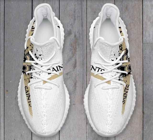 New Orleans Saints Men Running Yeezy Boost - Yeezy Shoes