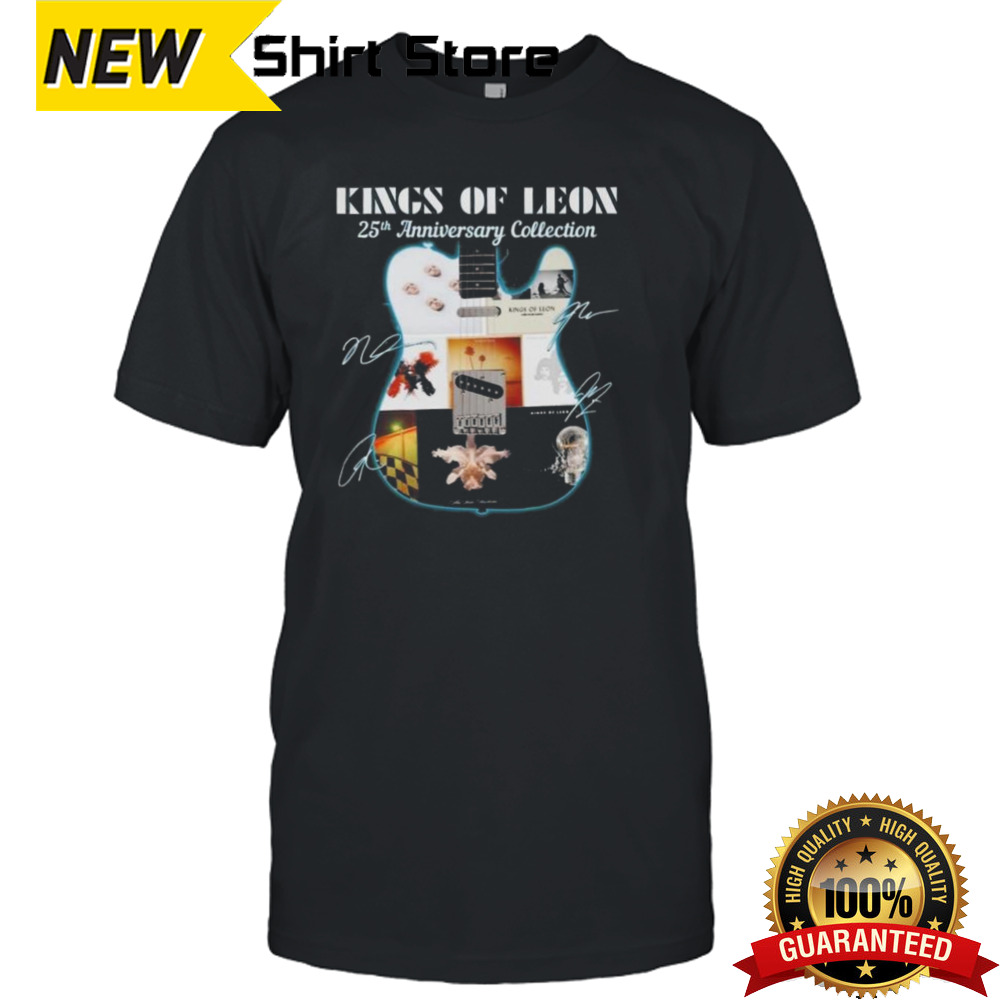 King Of Leon 25th Anniversary Collection Fan Love Signatures Shirt