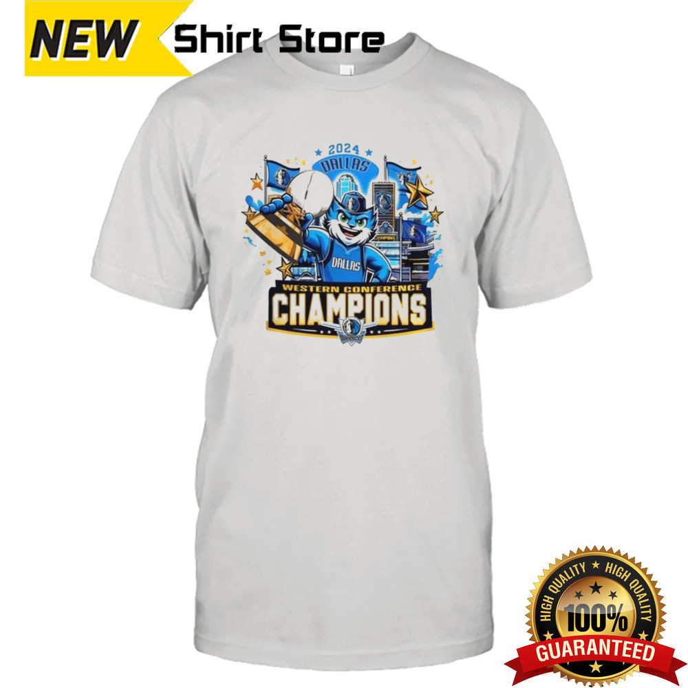 Western Conference Finals Champions Dallas Mavericks Mascot 2024 T-shirt