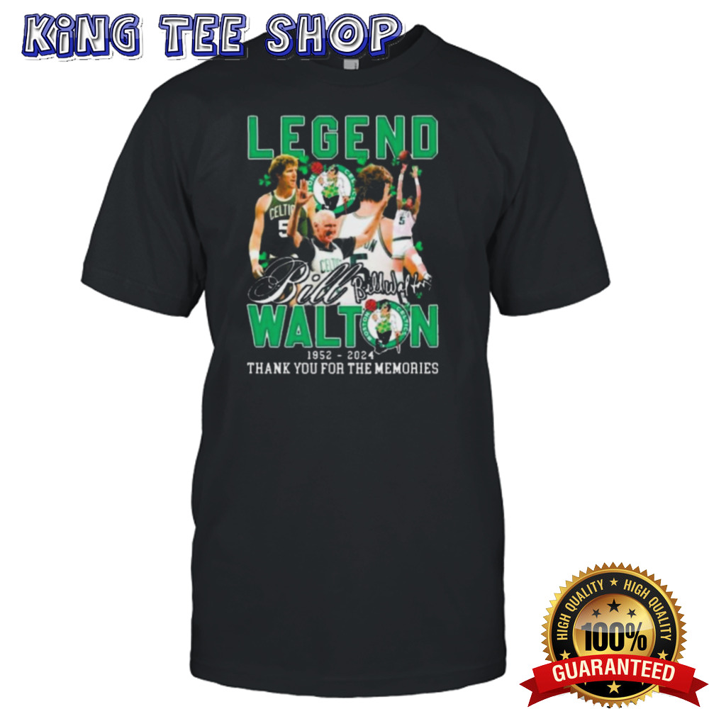 Thank You Legend Bill Walton 1952-2024 Thank You For The Memories Signatures Shirt