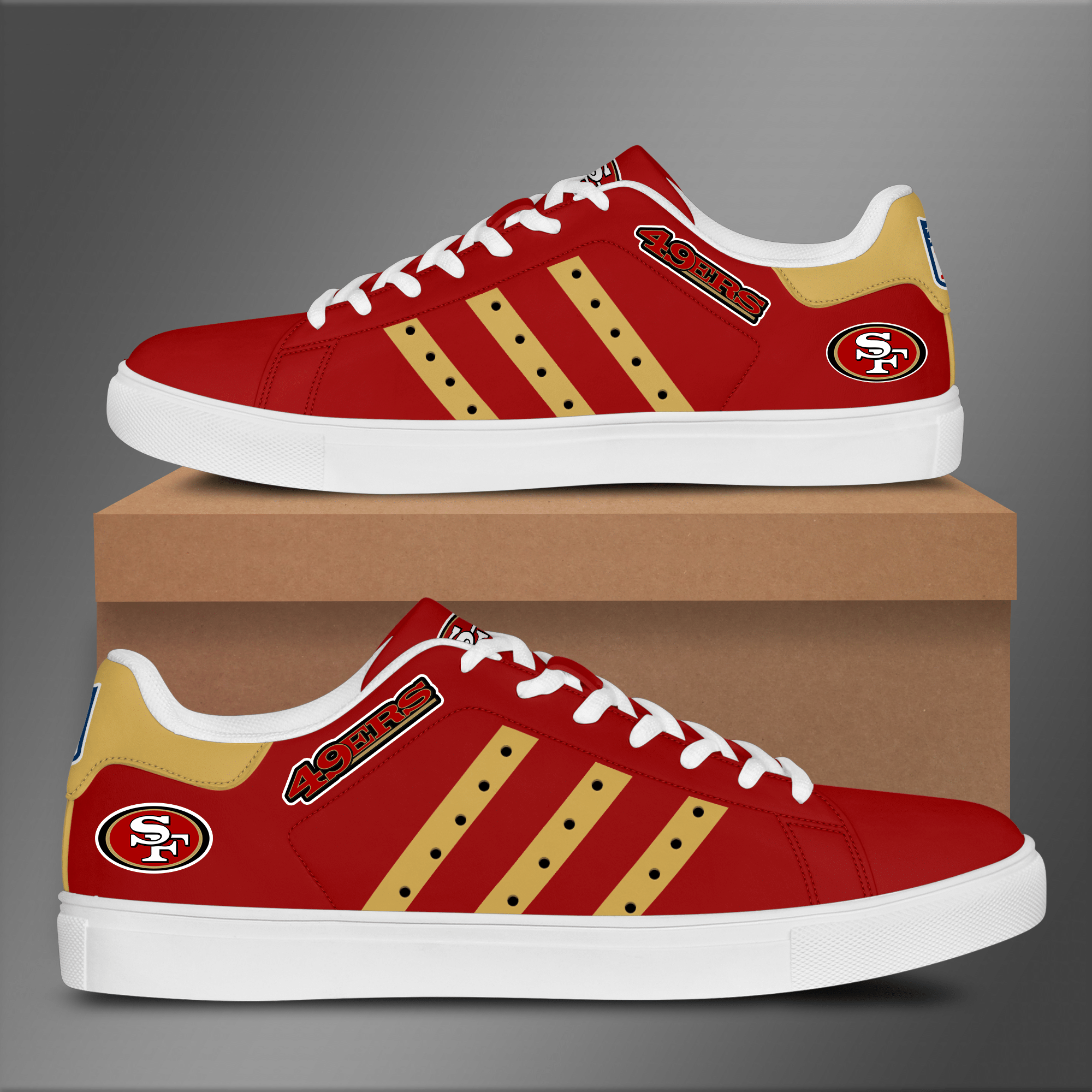 San Francisco 49Ers Stan Smith Shoes V6