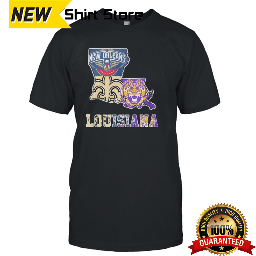 Louisiana Sports Teams Logo 2024 Shirt