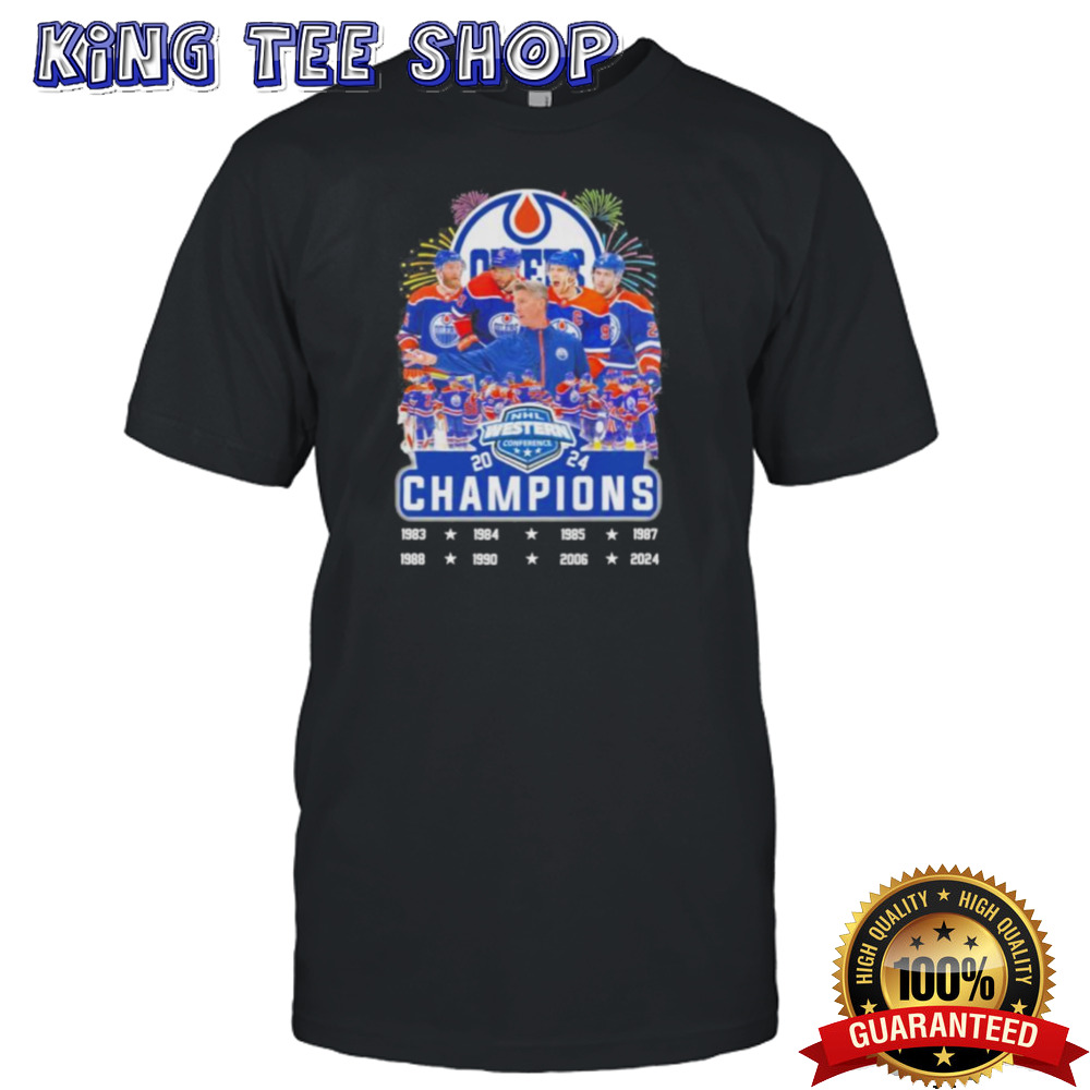 NHL Western Conference 2024 Champions Edmonton Oilers Team Shirt