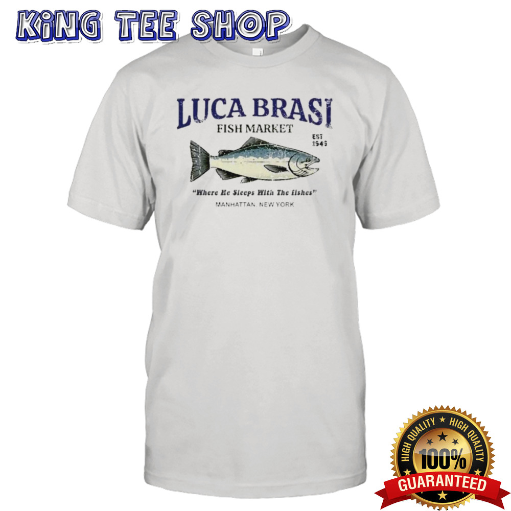 Official Luca Brasi Fish Market The Godfather Est 1945 Fishing Shirt