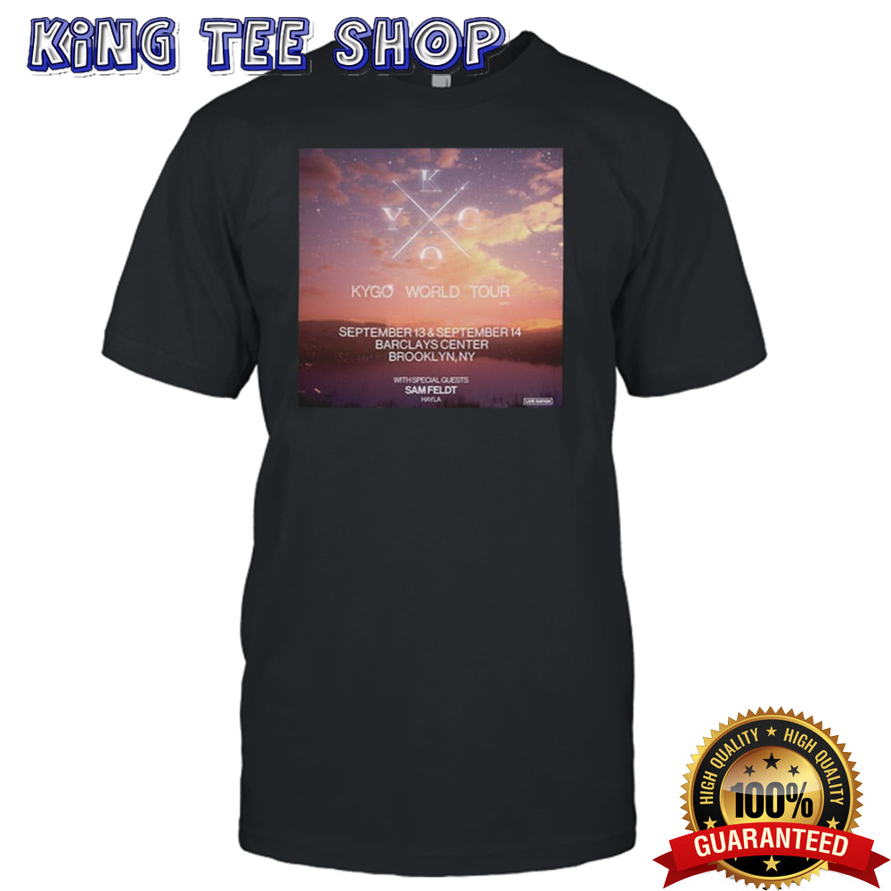 Kygo World Tour 2024 In US At Barclays Center Brooklyn New York Show shirt