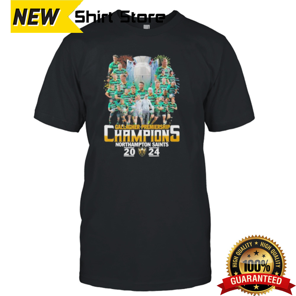 Northampton Saints 2024 Gallagher Premiership Champions Shirt