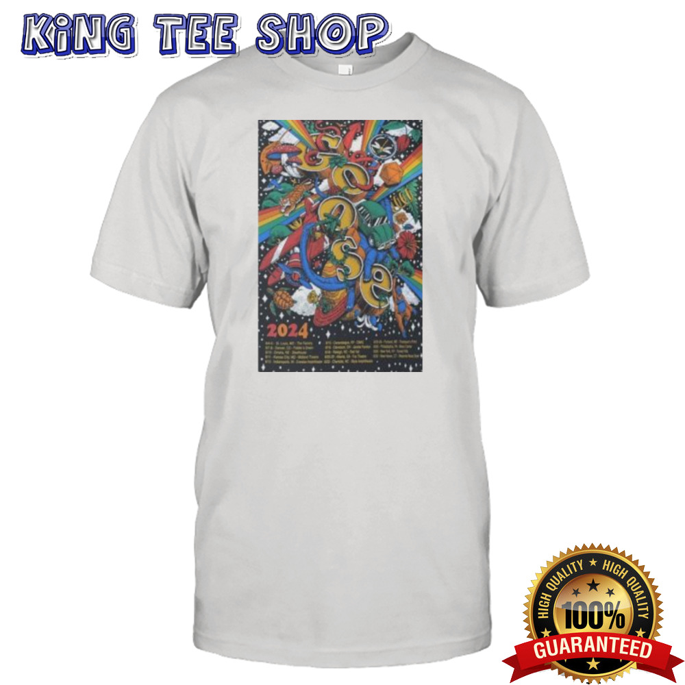 Goose The Band Super TED Vip 2024 Tour Poster Shirt