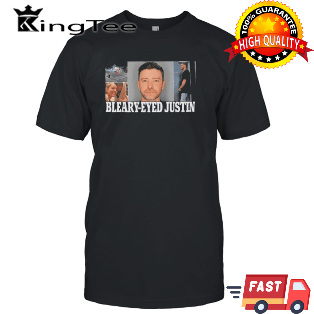 Bleary-Eyed Justin Timberlake Mugshot shirt