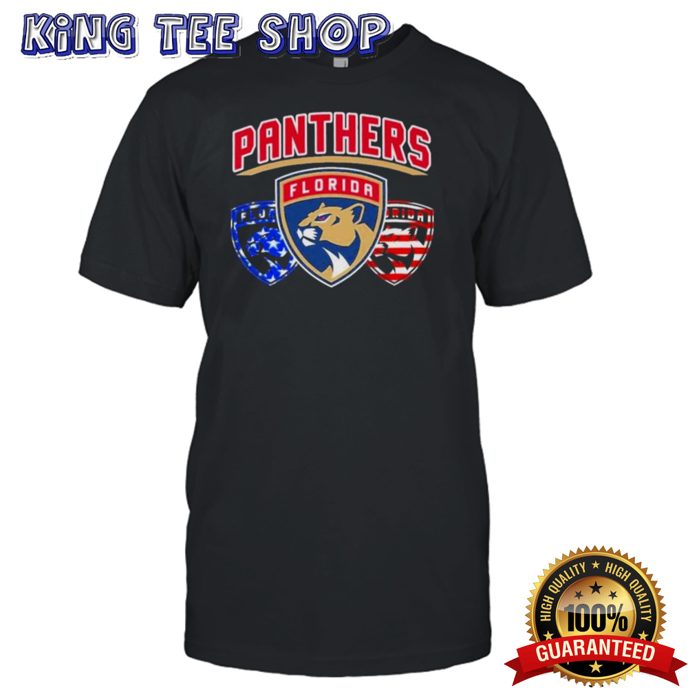 Florida Panthers 4th Of July Hockey Team Celebrating T-Shirt