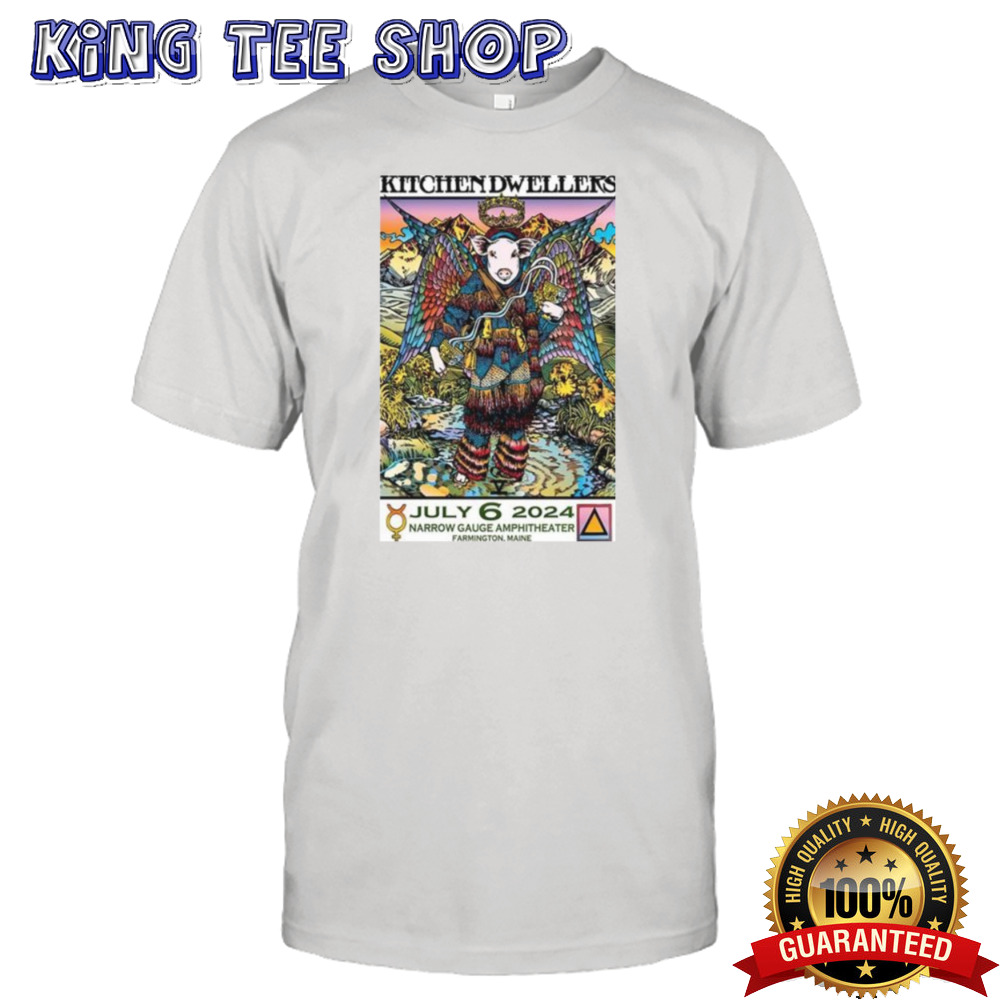 Kitchen Dwellers July 6 2024 Narrow Gauge Cinemas Farmington ME Poster Shirt