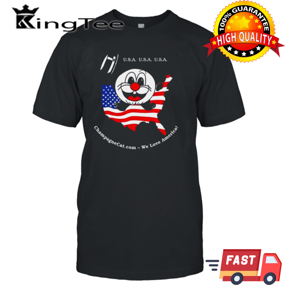 USA USA USA We Love America Champagne Shirt