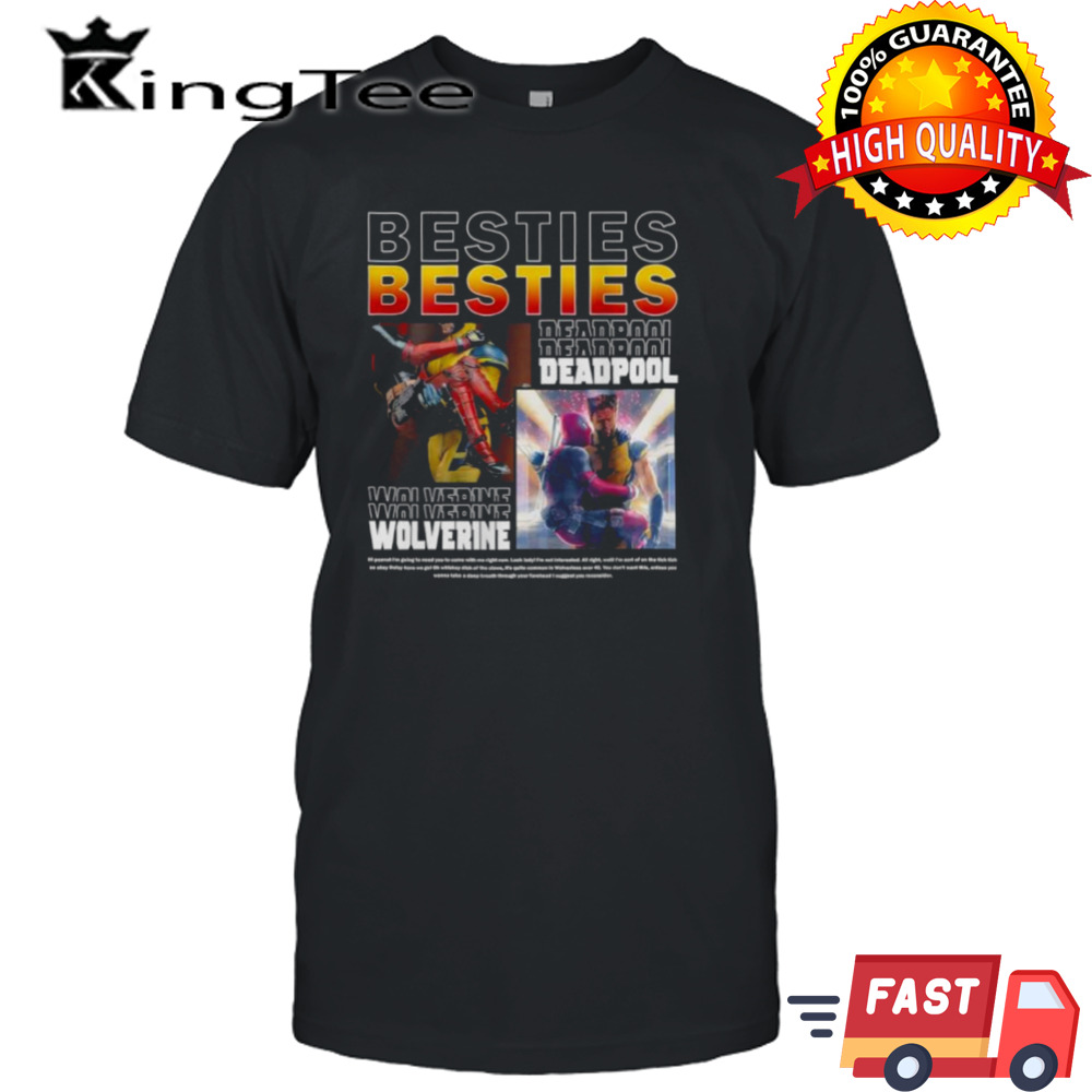 Besties Deadpool Wolverine Shirt