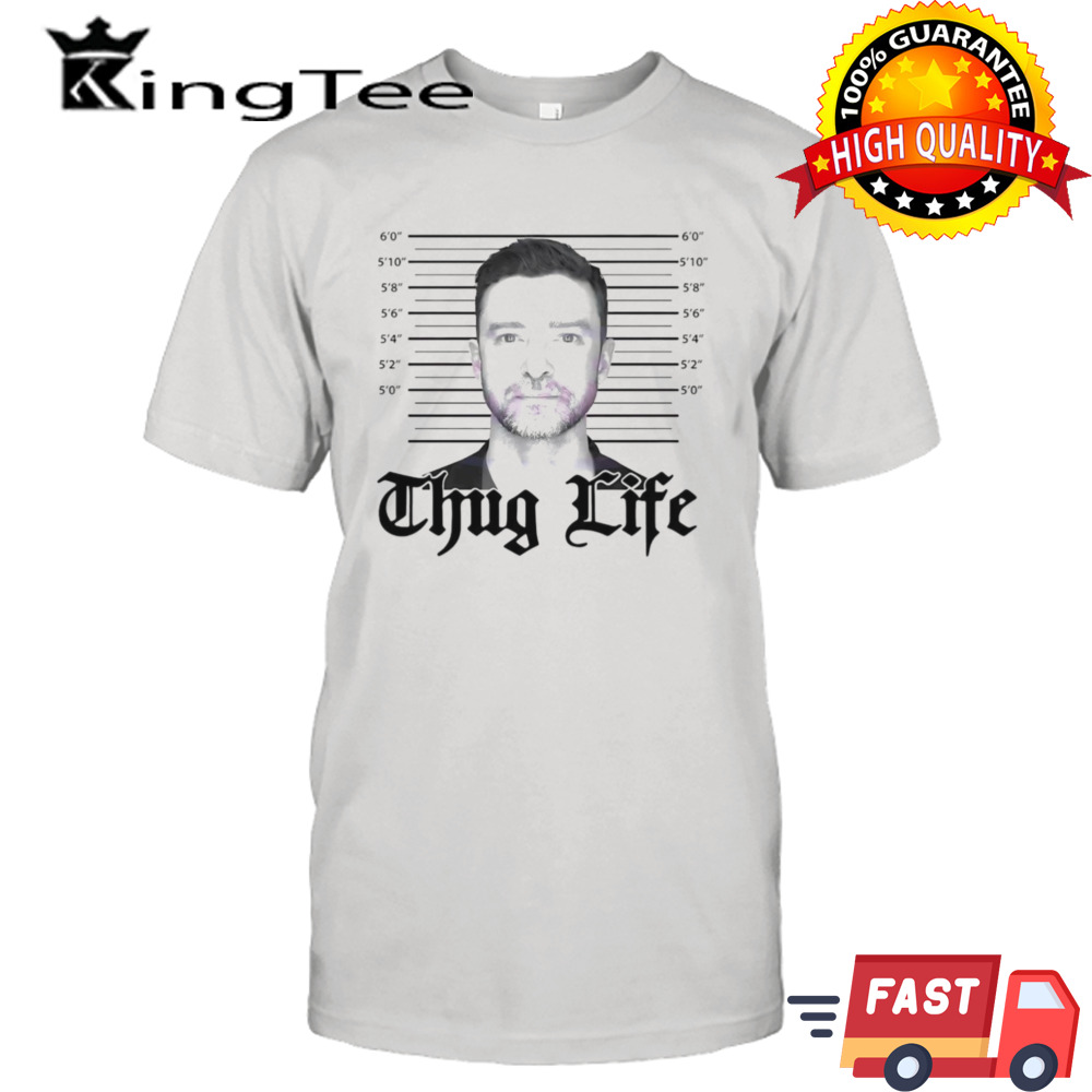 Thug Life Justin Timberlake mugshot shirt