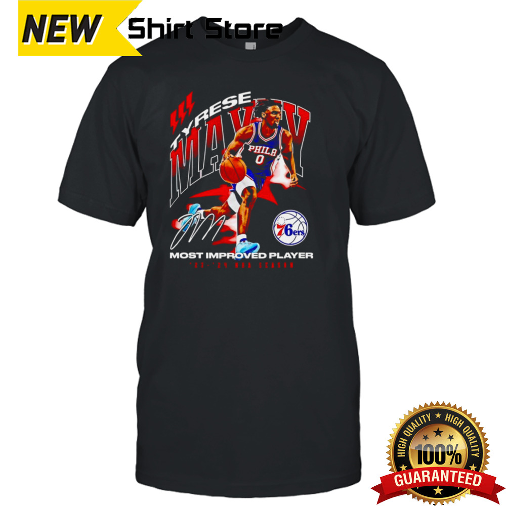 Tyrese Maxey Philadelphia 76ers 2024 NBA Most Improved Player shirt