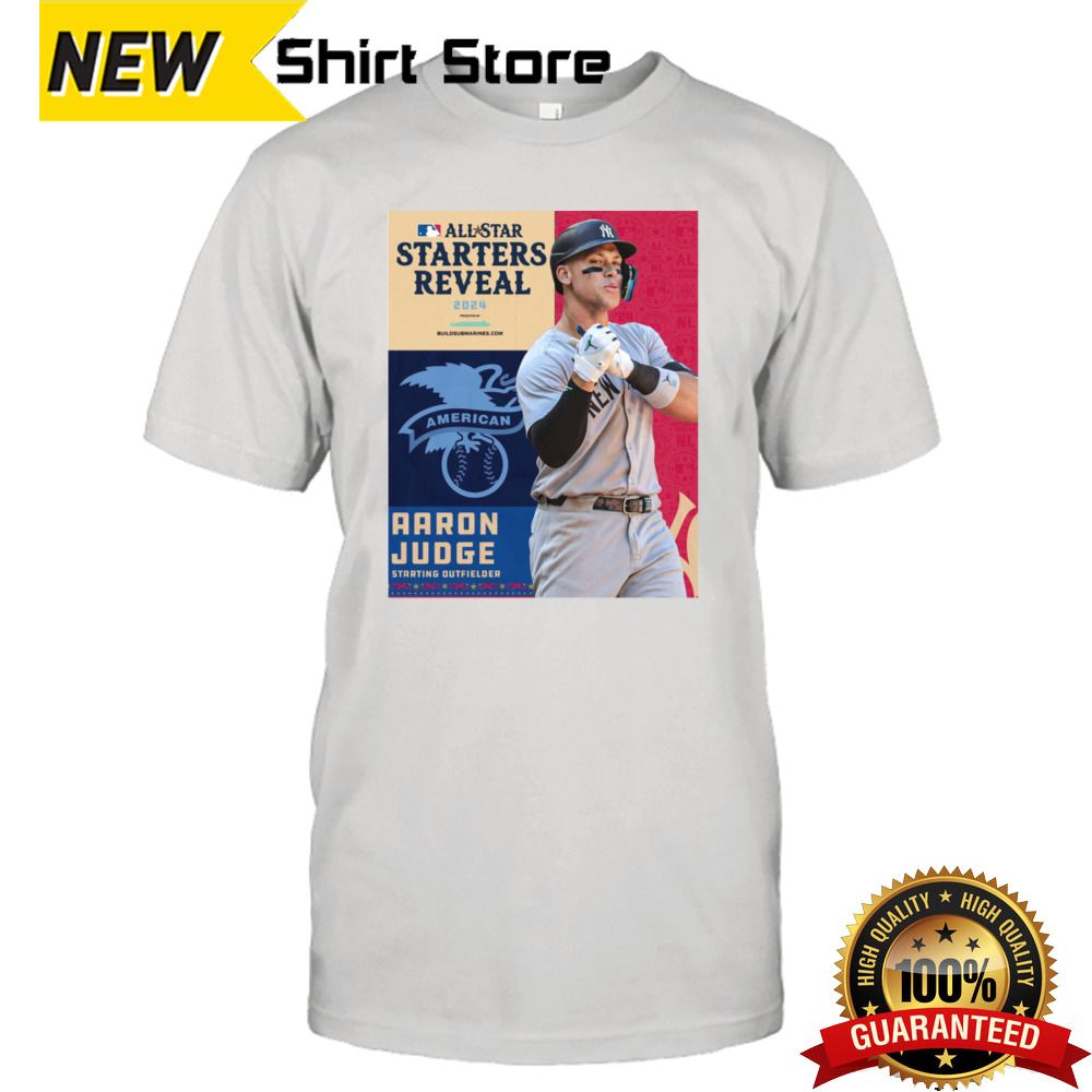 American Leagues Aaron Judge Starting Outfielder All-Star Starts Reveal shirt