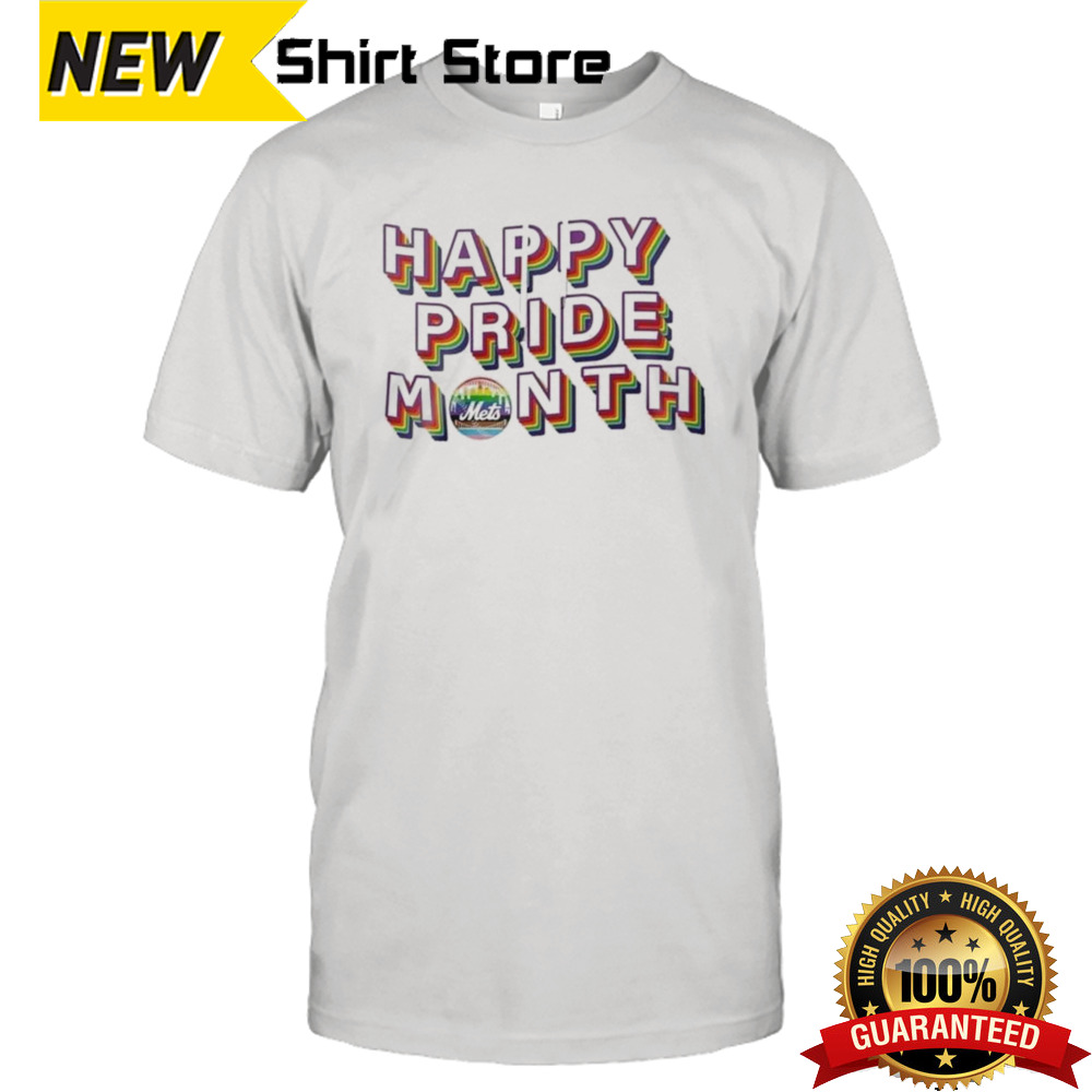 Happy Pride Month NY Mets T-shirt