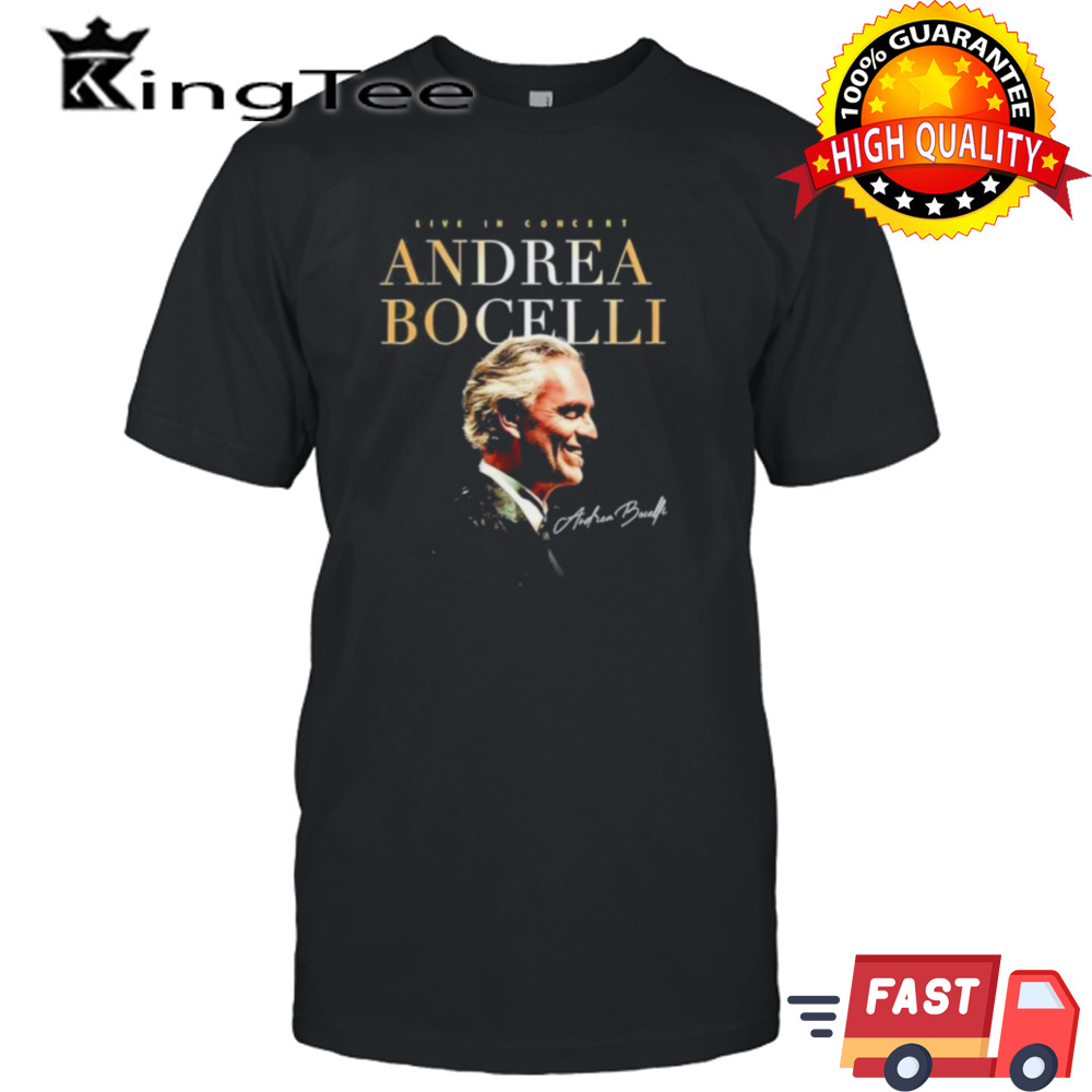 Live In Concert Andrea Bocelli 30th Anniversary Signature Shirt