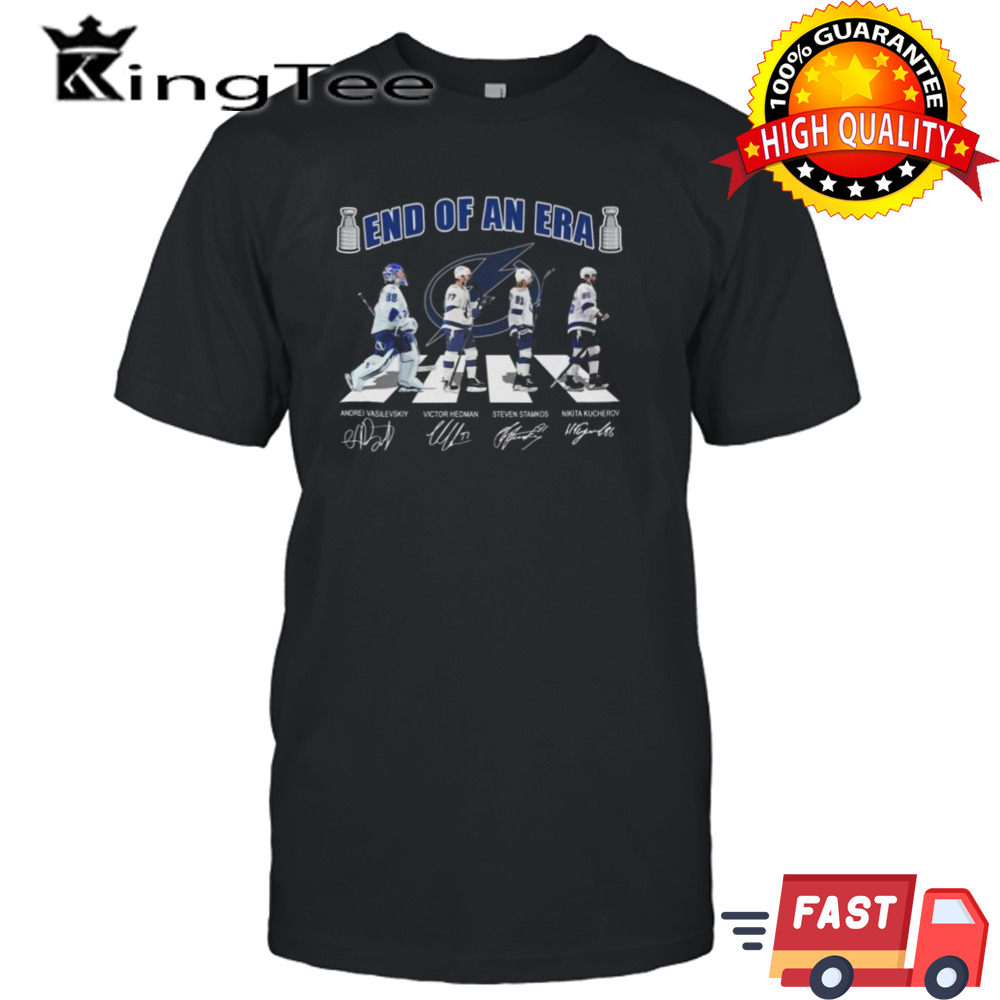 End Of An Era Tampa Bay Lightning Go On The Road Signatures T-shirt