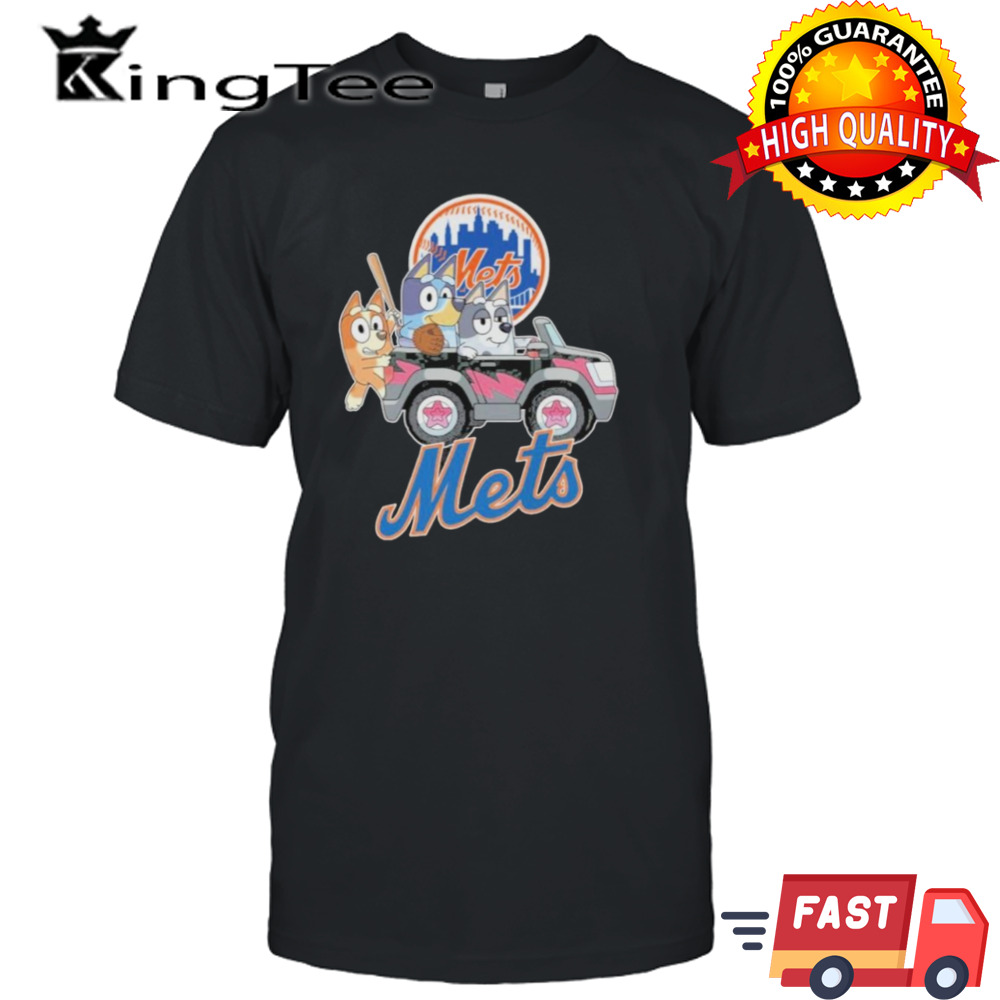 Bluey Characters New York Mets Shirt