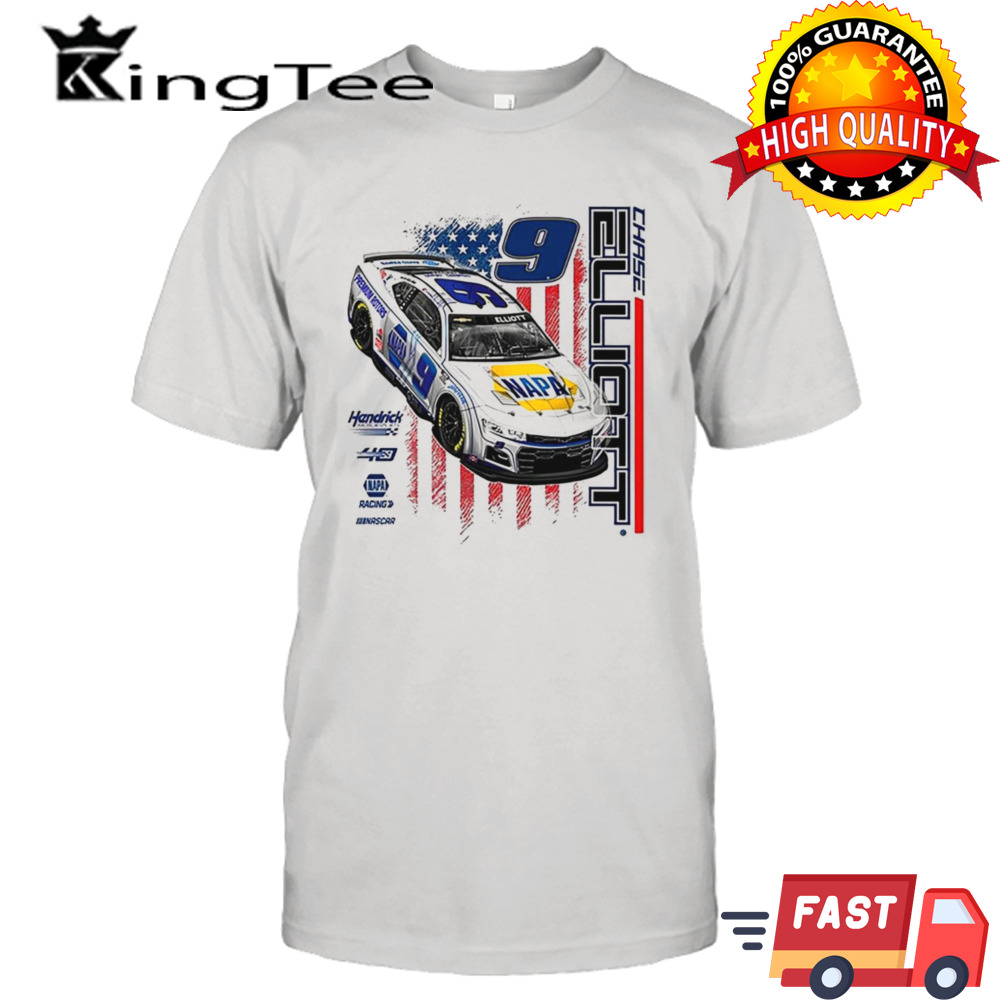 Chase Elliott #9 2024 NAPA Flag shirt