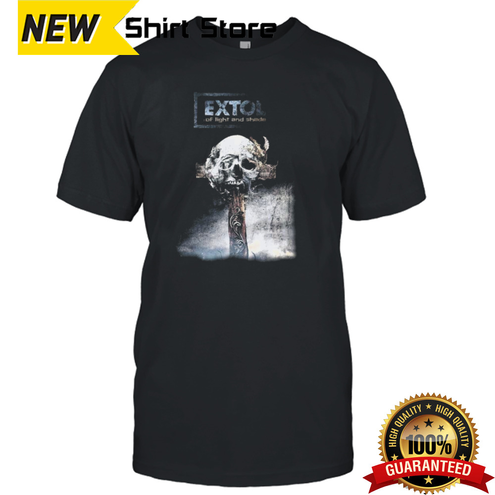 Extol Of Light And Shade Skull T-shirt