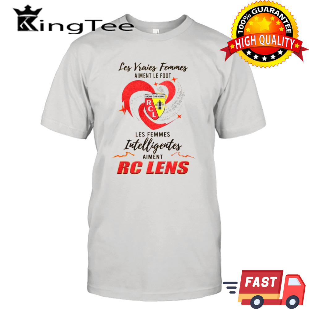 Real Women Love Football Paris Smart Women Love RC Lens T-Shirt