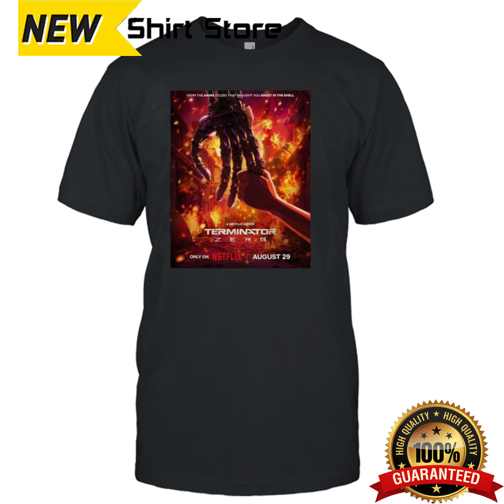 The Terminator Anime Series Only On Netflix August 29 Classic T-Shirt