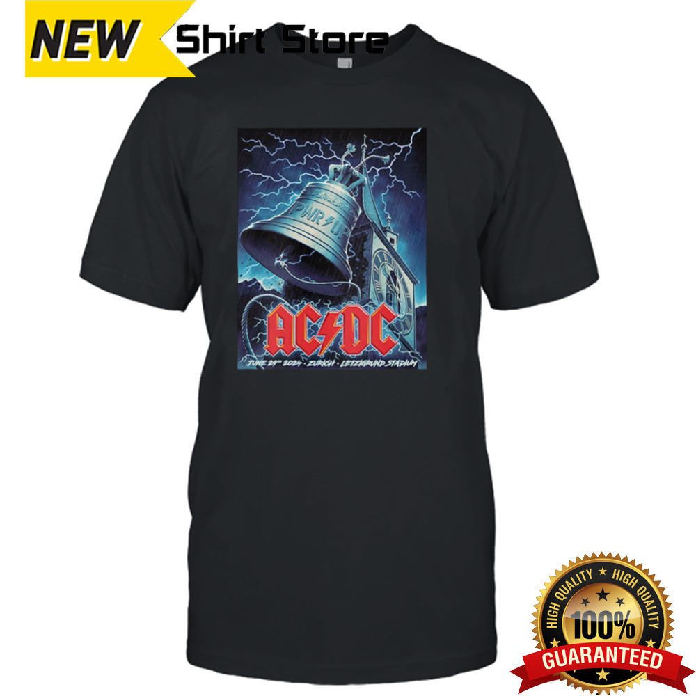 ACDC Show In Zurich Switzerland Tonight PWRUP Tour June 29th 2024 shirt