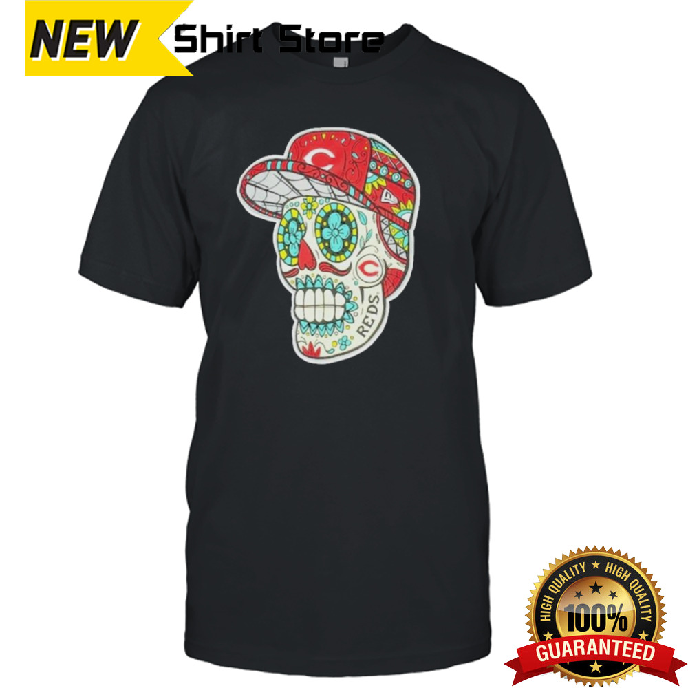 Cincinnati Reds Sugar Skulls T shirt