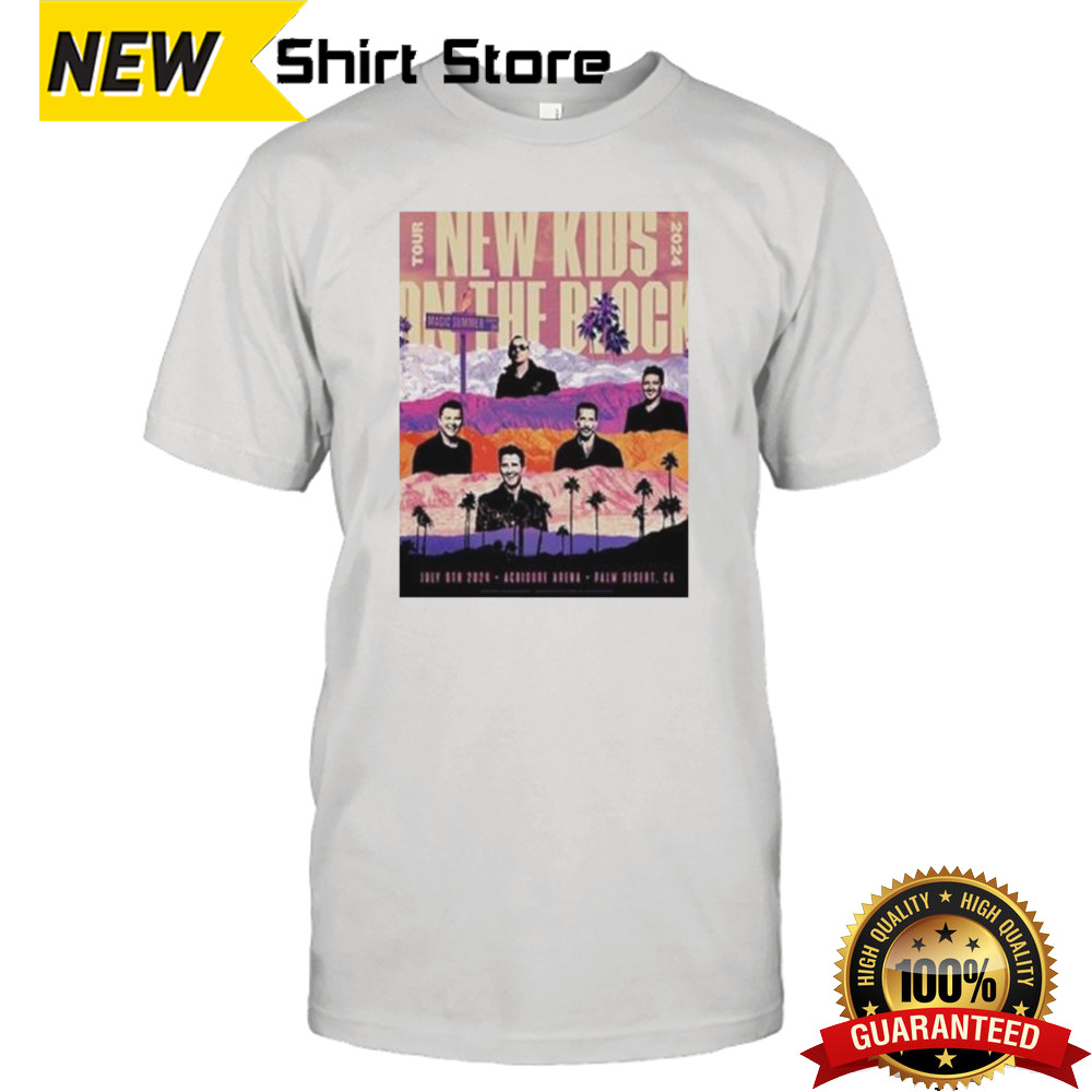 New Kids On The Block Jul 6 2024 Acrisure Arena At Greater Palm Springs in Palm Desert CA Shirt