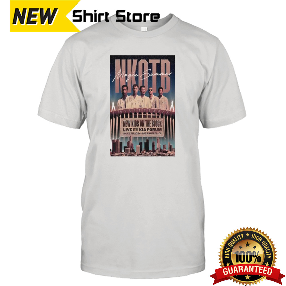 New Kids On The Block July 5 2024 The Kia Forum Los Angeles CA Poster Shirt