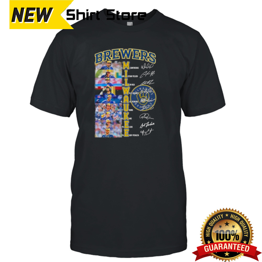 Baseball Brewers Team Players 2024 Signatures shirt