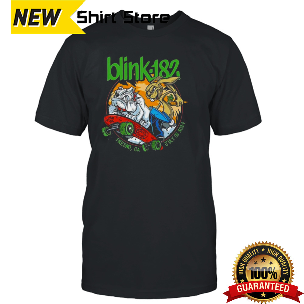 Blink-182 Band July 8 2024 Fresno Ca T-shirt