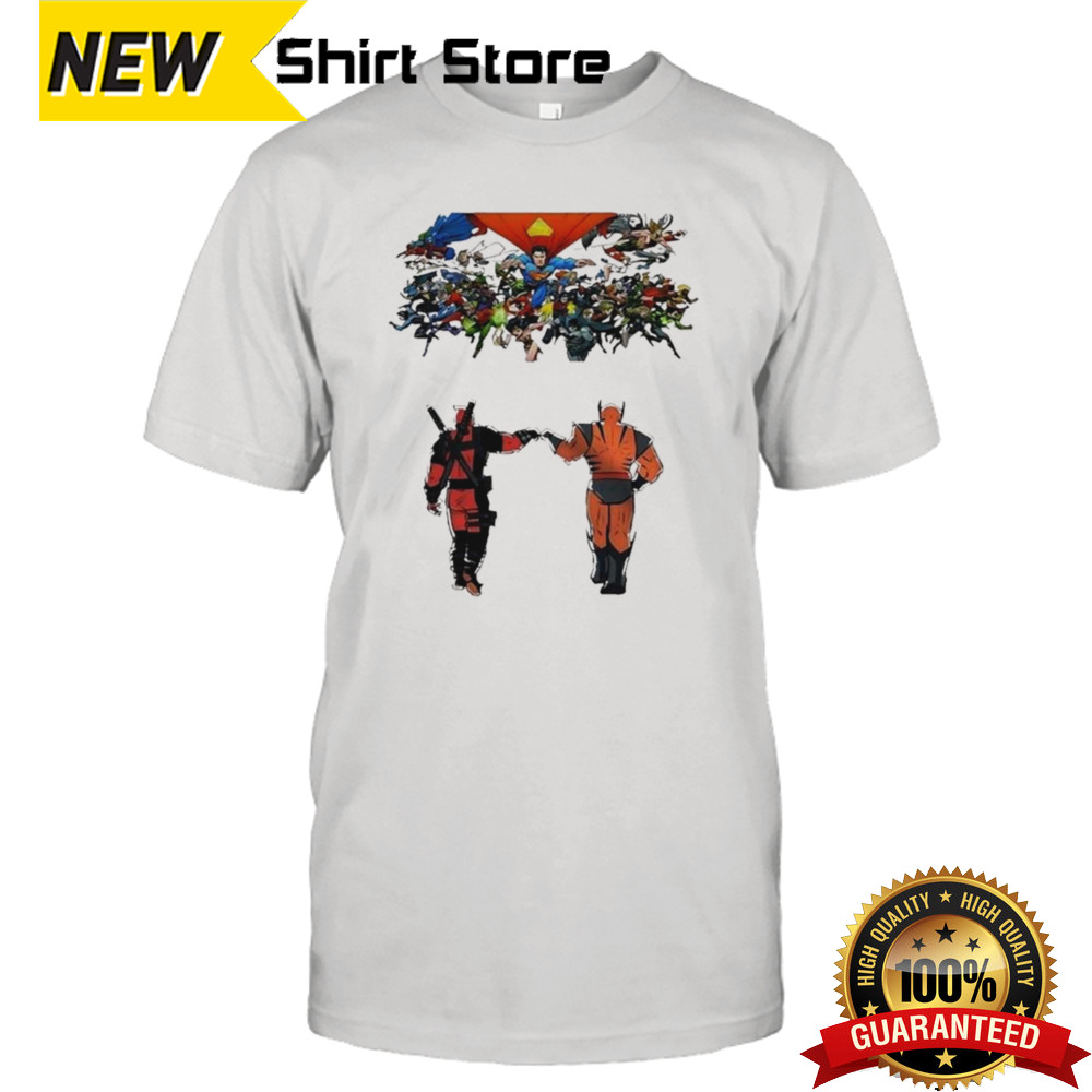 Deadpool And Wolverine Vs Dc Comic Movies 2024 T-shirt