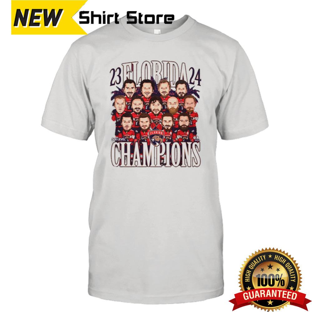 Florida Panthers 2024 Stanley Cup Champions Bobblehead T Shirt