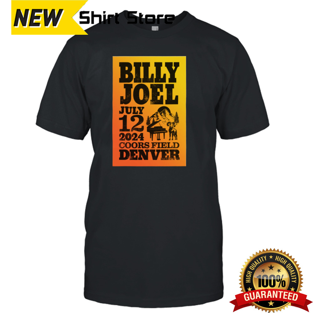 Billy Joel 7 12 24 Denver Event Poster Shirt