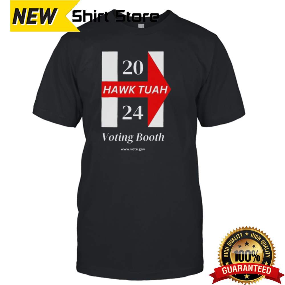 Hawk Tuah Voting Booth 2024 T-shirt